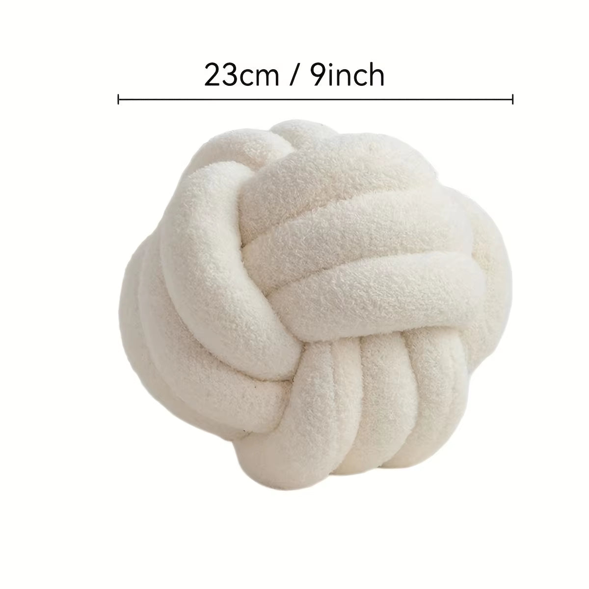 1Pc round Knot Throw Pillow Home Decorative Ball Pillow Soft,Knot Pillow Ball, Knotted Pillow for Living Room Bed Couch Sofa