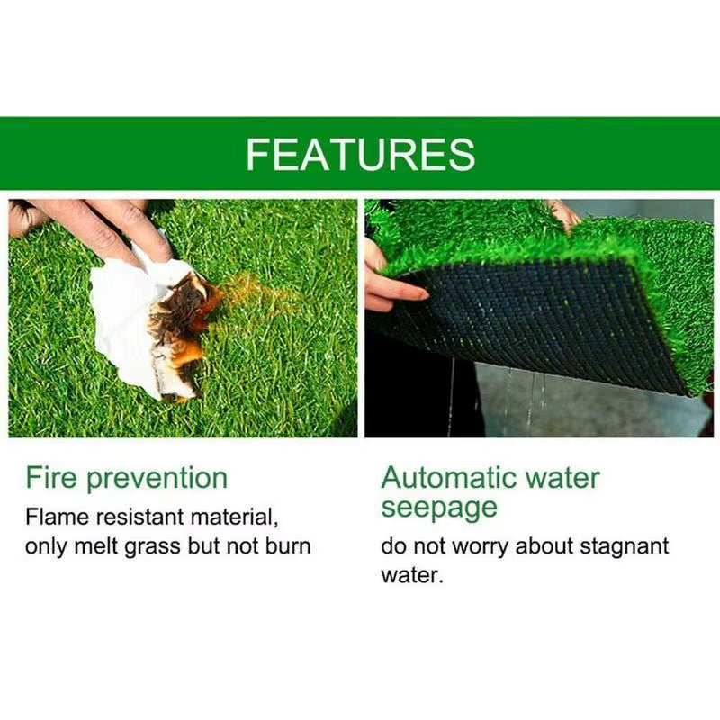 Artificial Turf Grass Carpet Simulation Interior Decoration Balcony Green Plant Mildewproof Washable Turf Outdoor Garden Decorat